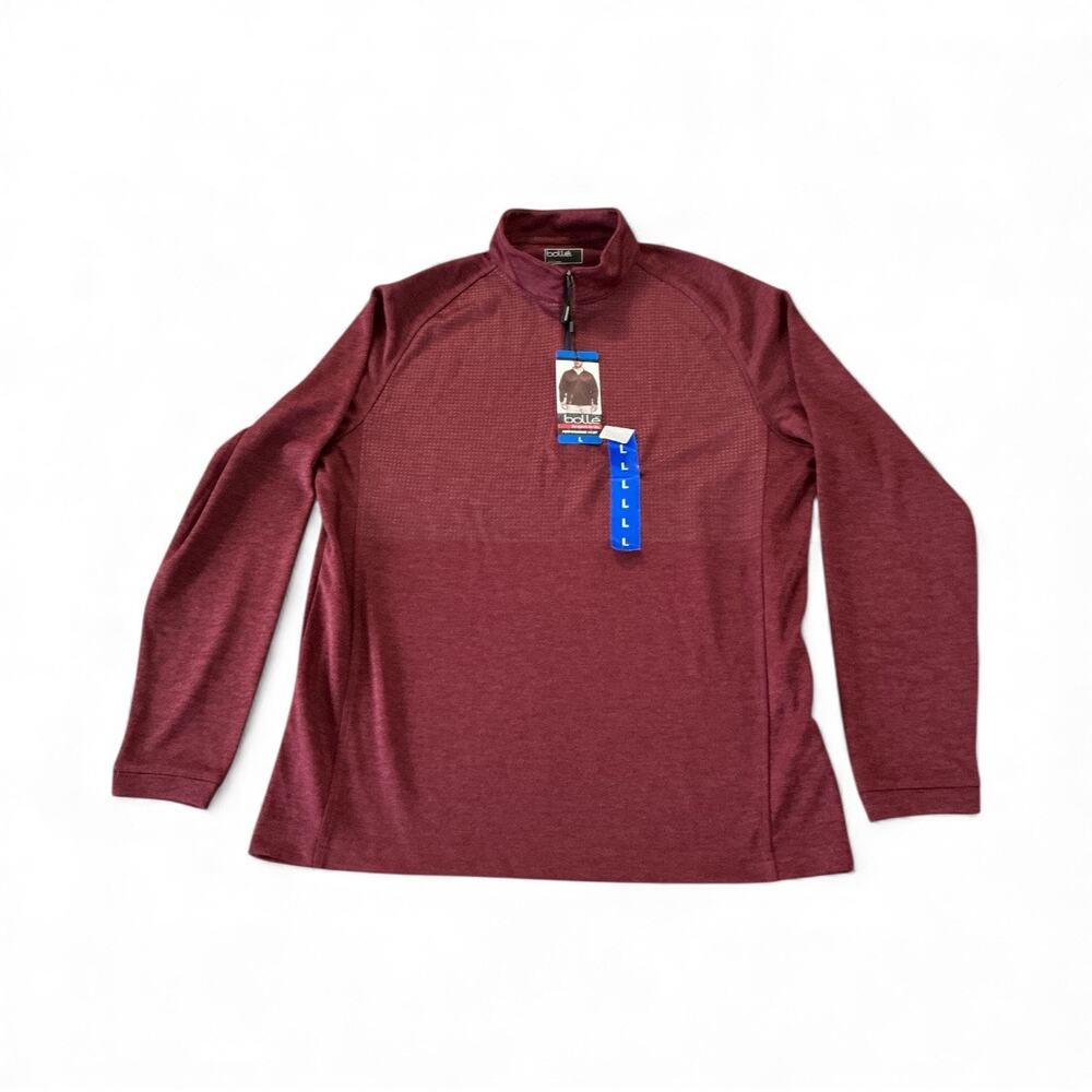 Bolle Men's moisture-wicking performance quarter-zip pullover | Large